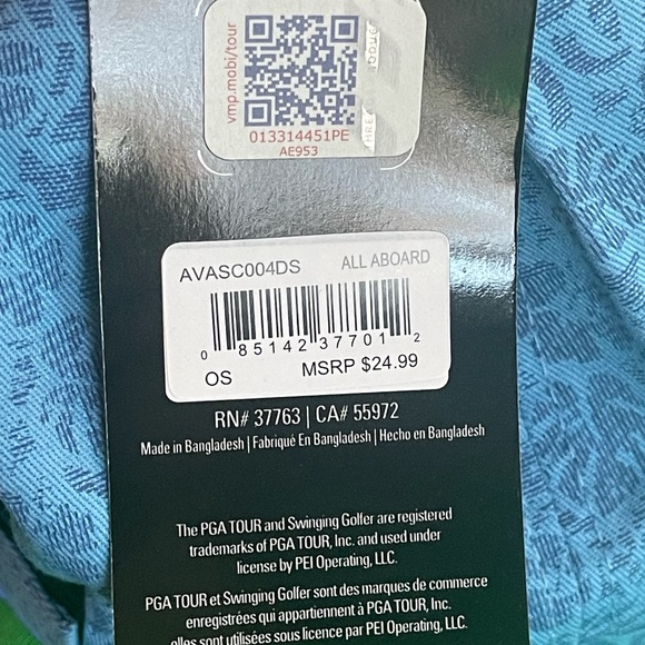 PRO SERIES PGA Tour Golf Professional Moisture Blue Curved Bill Adults Hat Cap - Picture 4 of 7